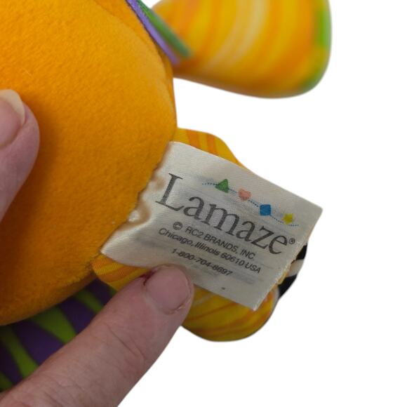 Lamaze Crazy Cat Baby Sensory Developmental Clip‎ On Stuffed Animal Plush Toy - Picture 8 of 8